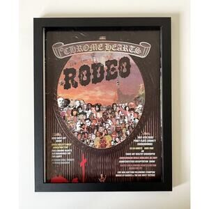 Chrome Hearts rodeo photo Poster framed 9x11